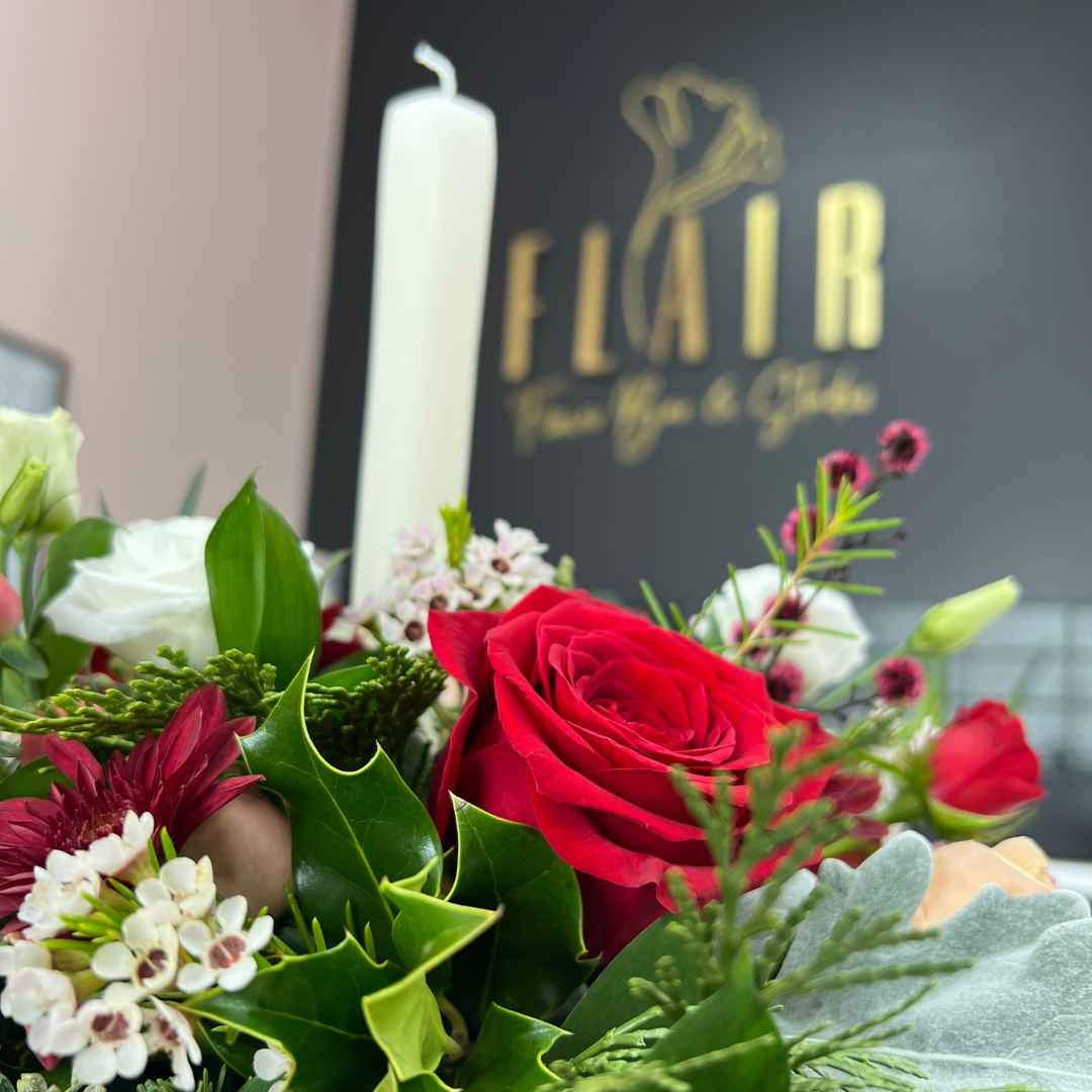 Holiday Spice Christmas Candle Centerpiece