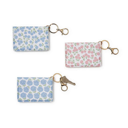 Hydrangea Print ID Wallet – Compact Card Holder with Clear Window