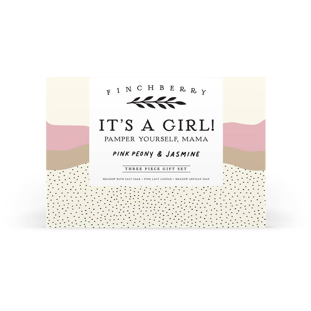 3 pc Gift Set - It's A Girl! - Baby Shower Gift