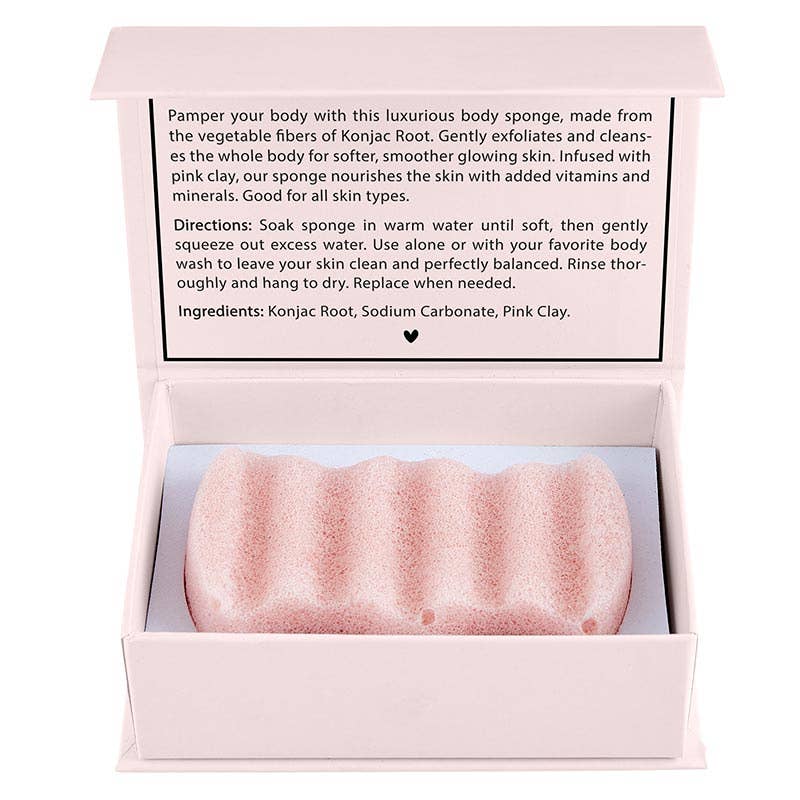 Konjac Body Sponge - Blush - Flair Flower Bar & Studio