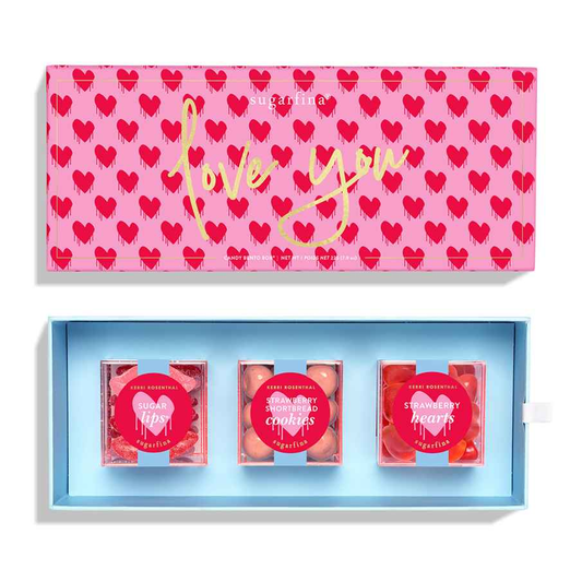 Love You - 3pc Candy Bento Box® - Flair Flower Bar & Studio