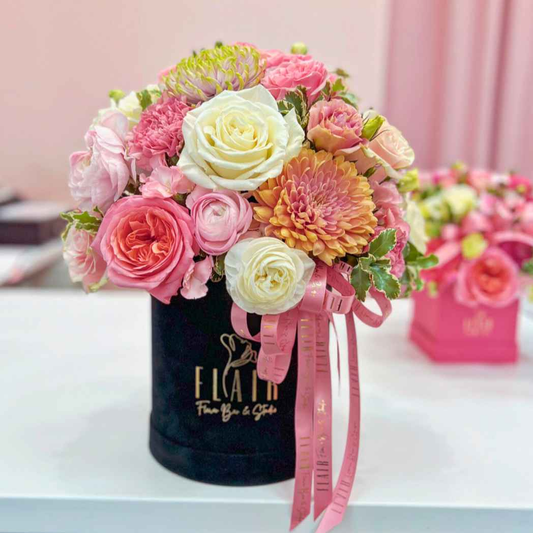 Luxe Noir Box Arrangement-Designer's Choice - Flair Flower Bar & Studio