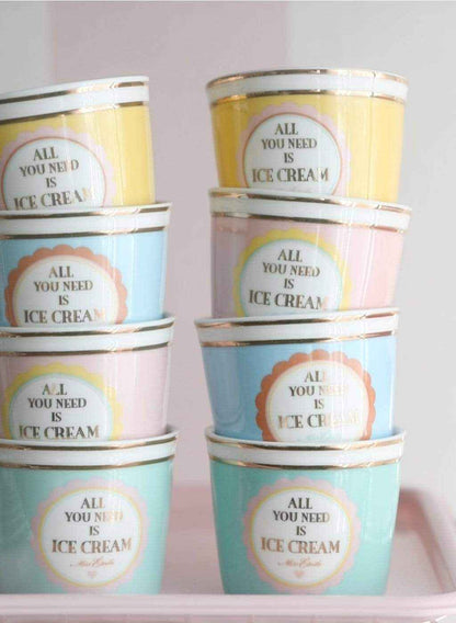Miss Étoile Ice Cream Set 4 pcs w/spoon