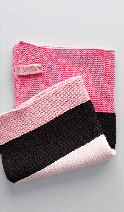 Miss Étoile Washcloth-Dishcloth with large stripes