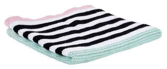 Miss Étoile  Washcloth-Dishcloth with small stripes - Flair Flower Bar & Studio