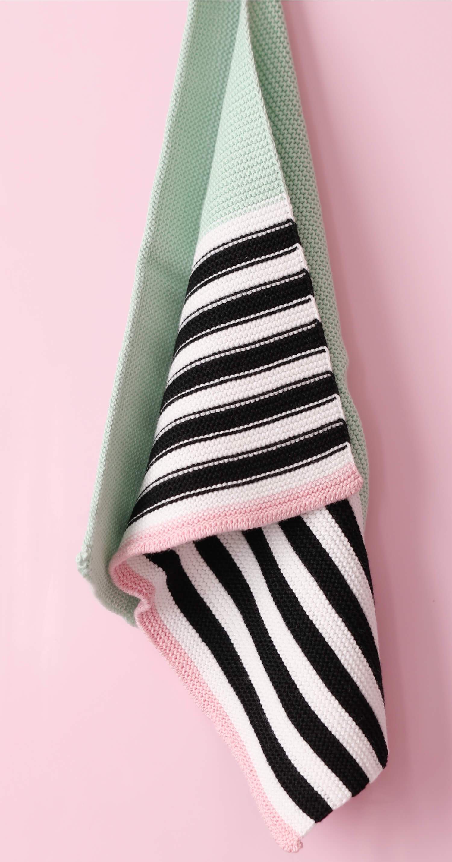 Miss Étoile  Washcloth-Dishcloth with small stripes - Flair Flower Bar & Studio