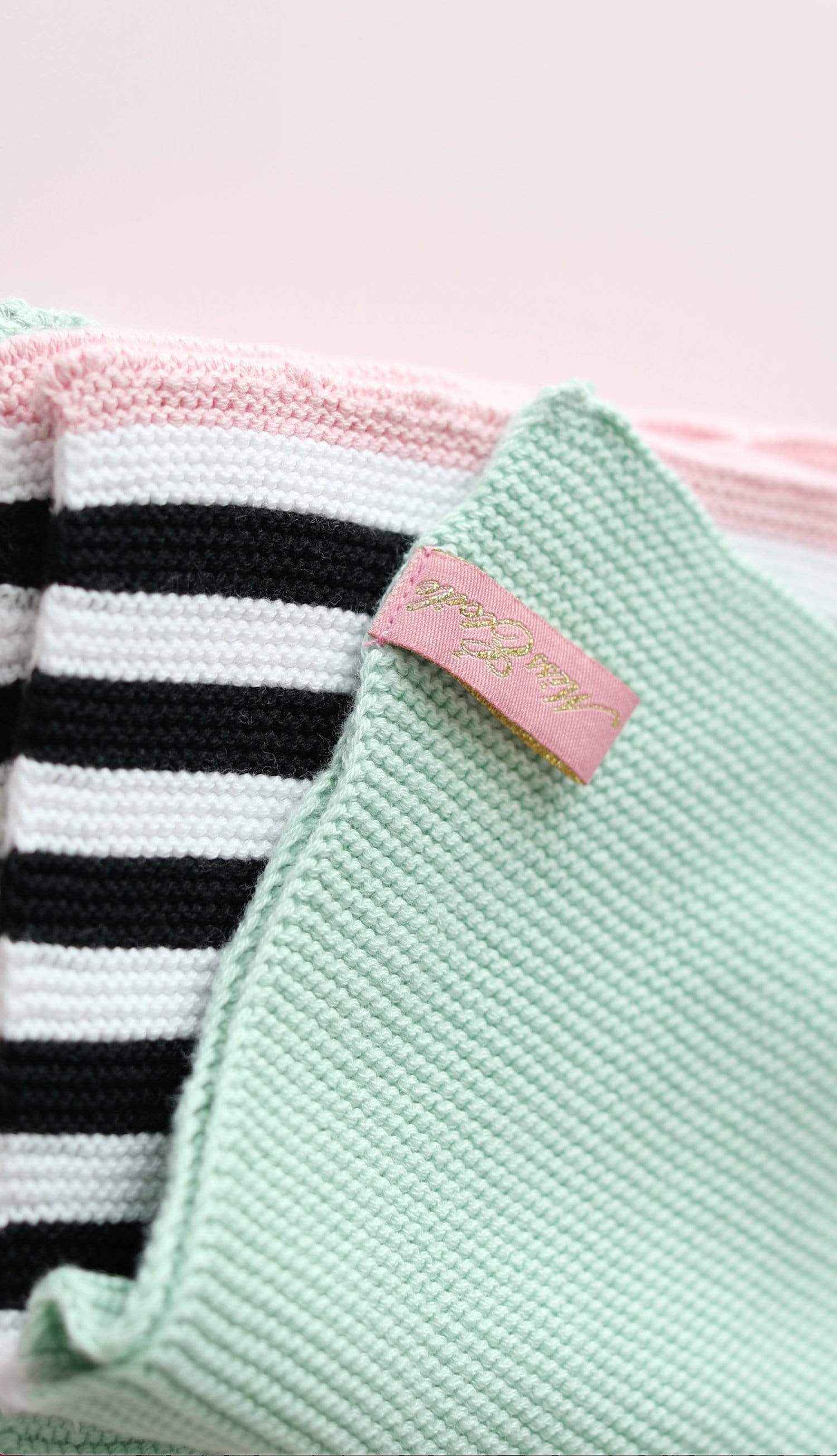 Miss Étoile  Washcloth-Dishcloth with small stripes - Flair Flower Bar & Studio