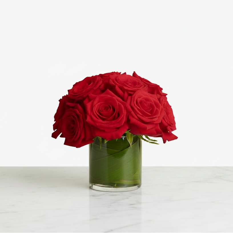 Mon Amour Small Red Rose Arrangement