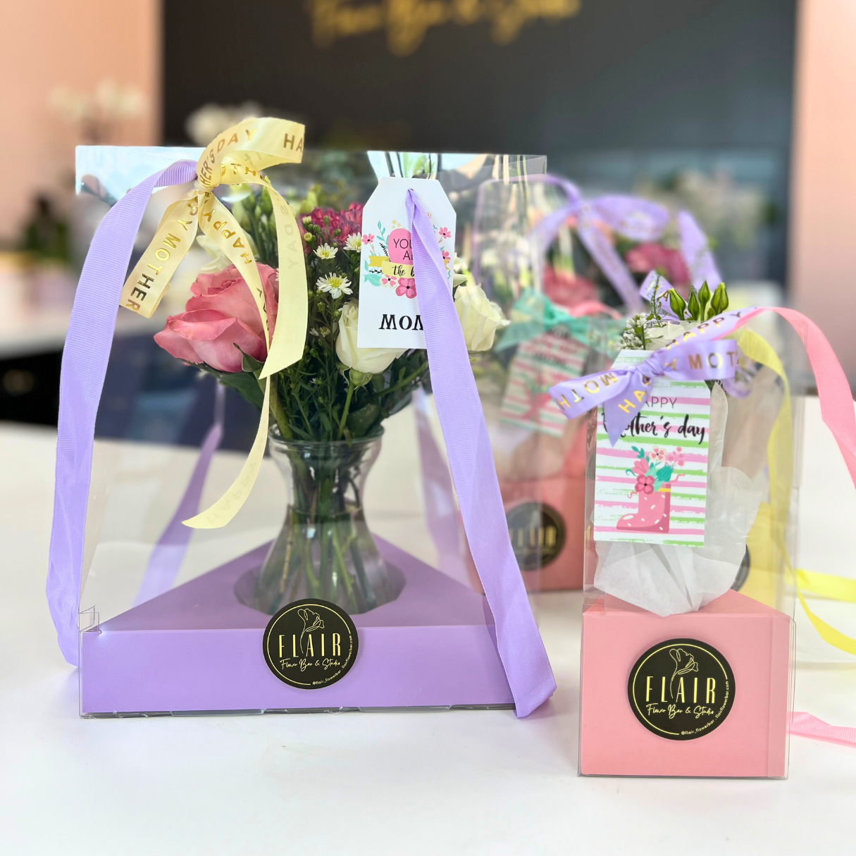 Mother's Day Large Vase Bag Arrangement - Flair Flower Bar & Studio