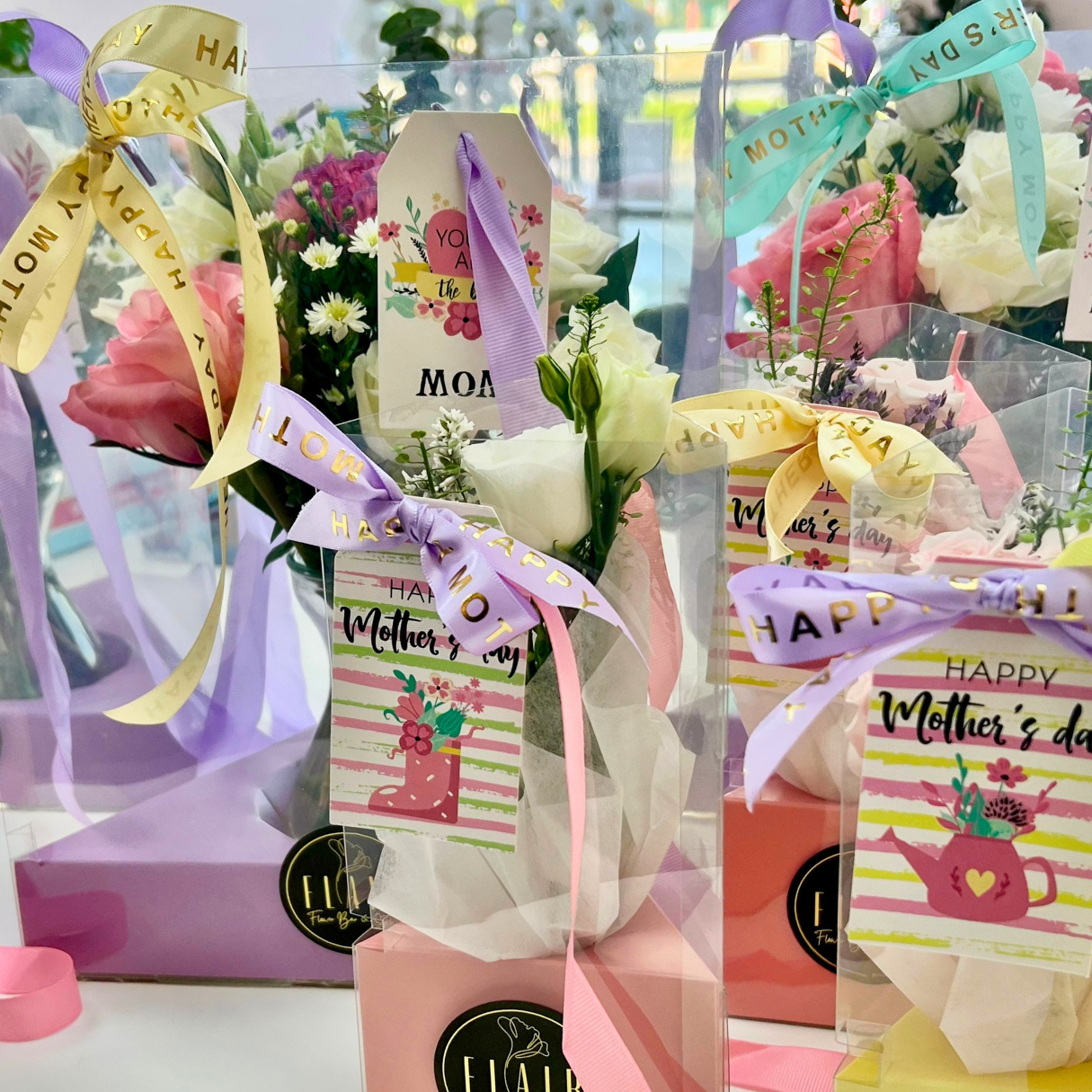 Mother's Day Large Vase Bag Arrangement - Flair Flower Bar & Studio