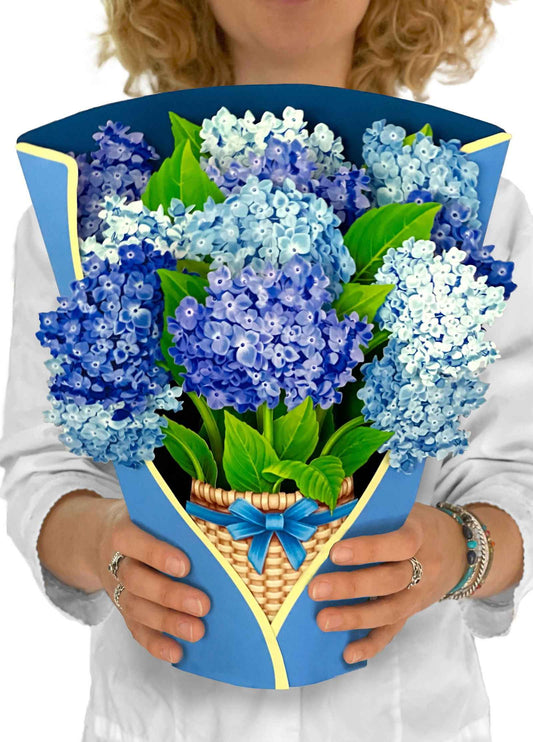 Nantucket Hydrangeas Greeting Card by FreshCut Paper LLC - Flair Flower Bar & Studio