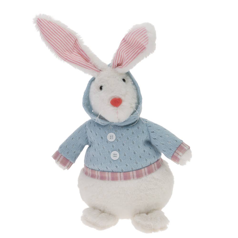 Noah Standing Blue Hoodie Baby Bunny - Flair Flower Bar & Studio