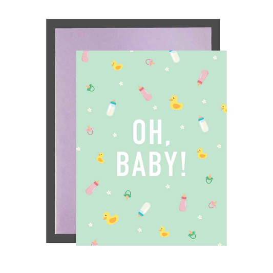 Oh, Baby! Greeting Card - Flair Flower Bar & Studio