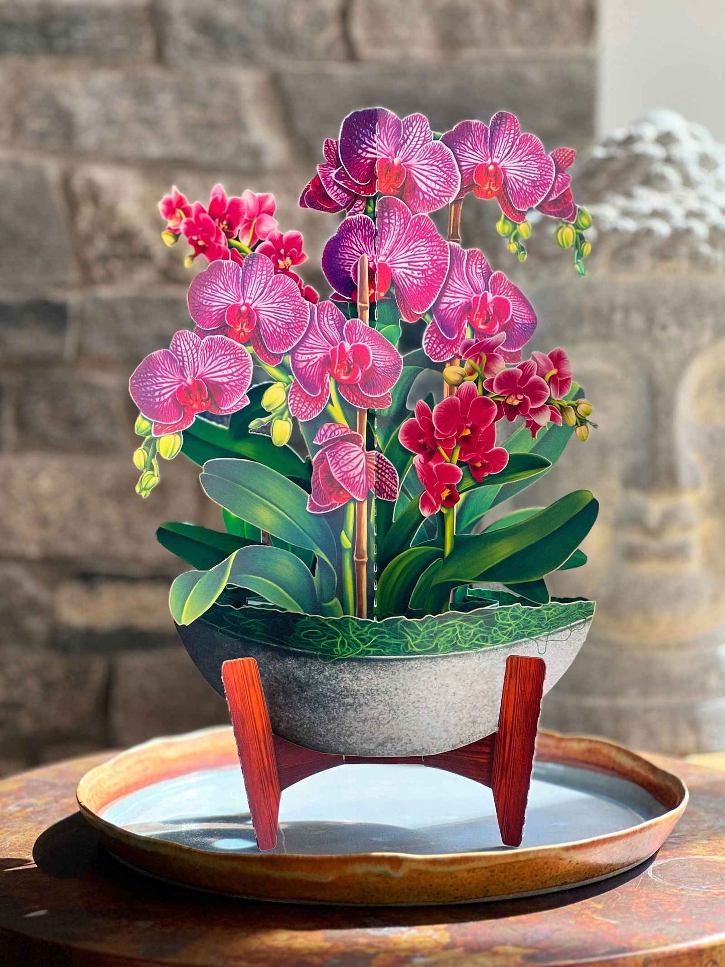 Orchid Oasis Greeting Card by FreshCut Paper LLC