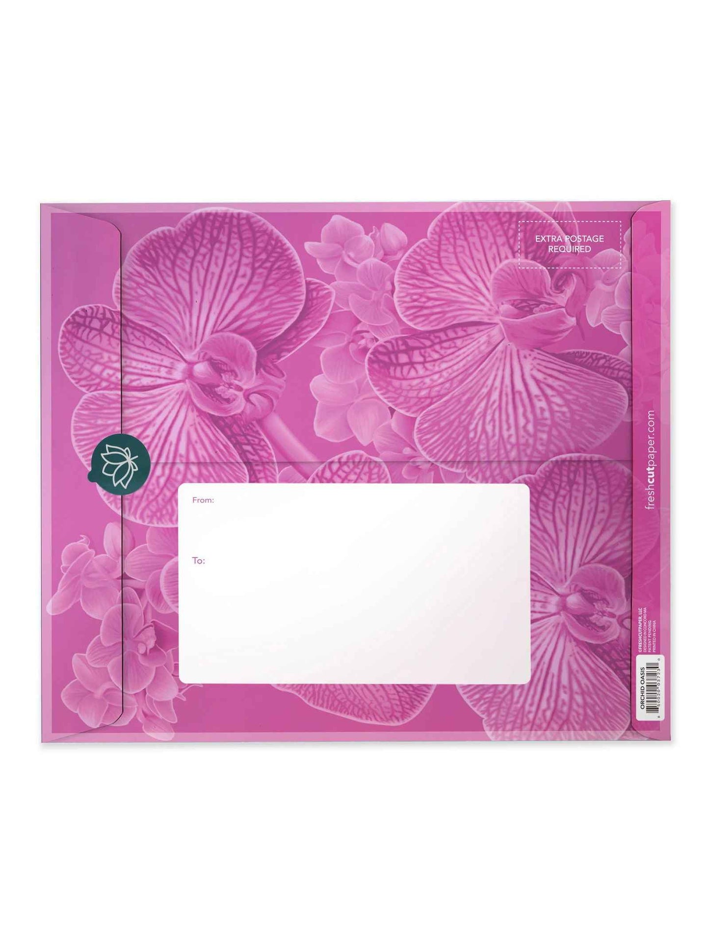 Orchid Oasis Greeting Card by FreshCut Paper LLC