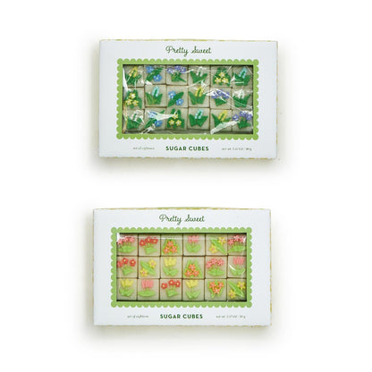 Pretty Sweet Set of 18 Hand-Decorated Sugar Cubes in Gift Box Assorted - Flair Flower Bar & Studio