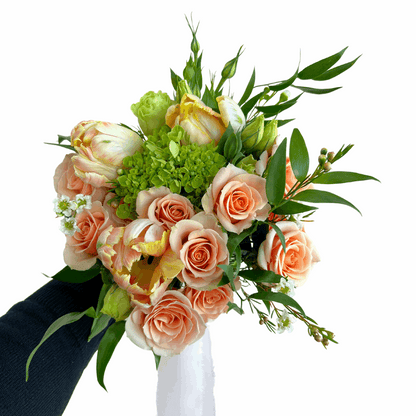 Prom Homecoming Coordinating Petite Bouquet & Boutonniere Set - Flair Flower Bar & Studio
