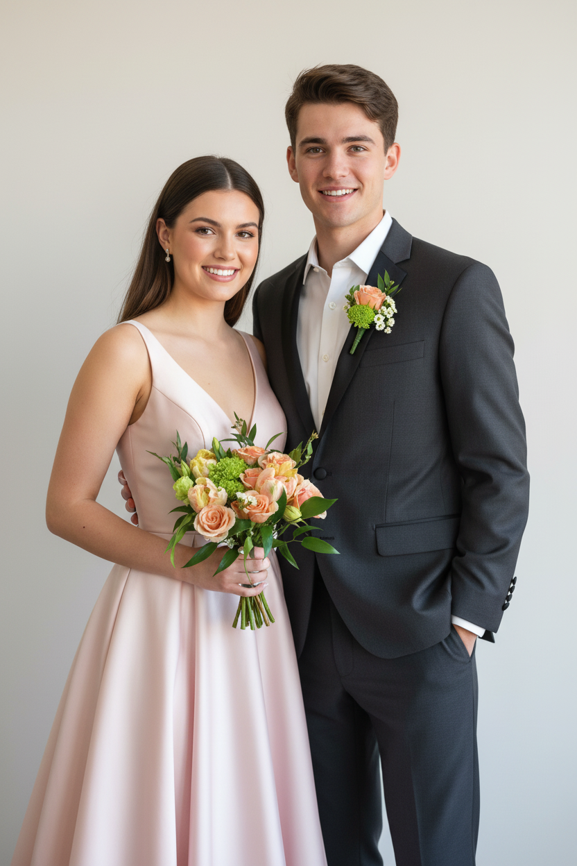 Prom-Homecoming-Coordinating-Petite-Bouquet-Boutonniere-Set-Flair-Flower-Bar-Studio