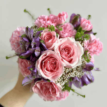 Prom Homecoming Coordinating Petite Bouquet & Boutonniere Set - Flair Flower Bar & Studio