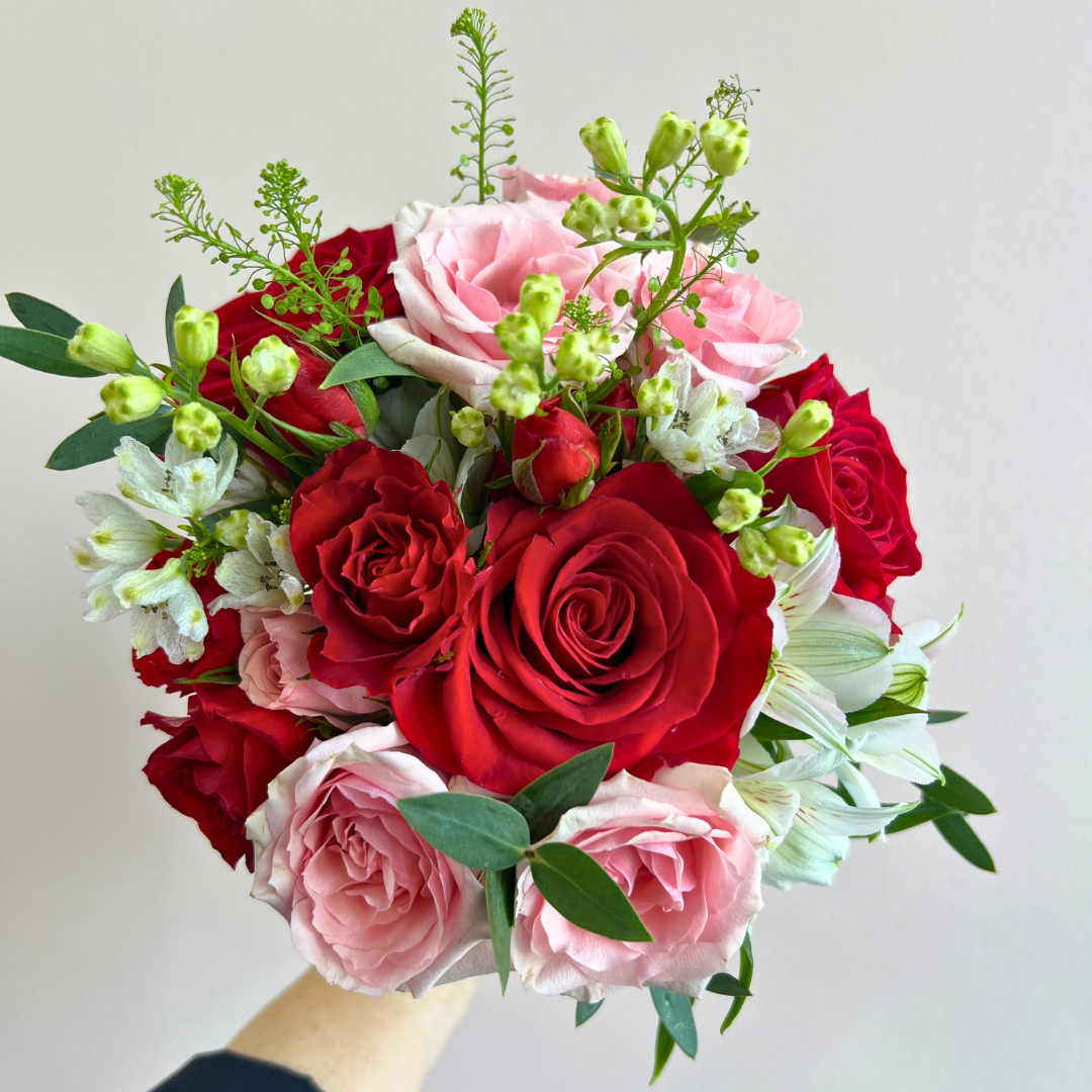 Prom Homecoming Coordinating Petite Bouquet & Boutonniere Set Prom Homecoming Coordinating Petite Bouquet & Boutonniere Set