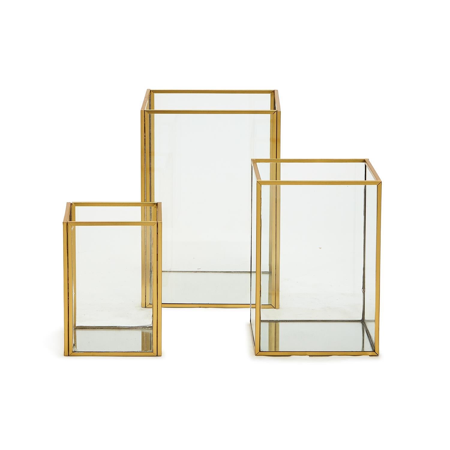 Rectangular Window Vases or Candleholders - Flair Flower Bar & Studio