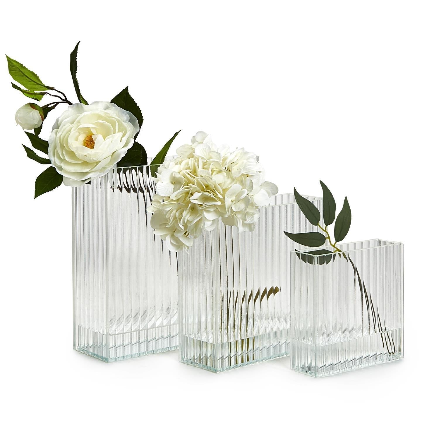 Ribbed Window Square Vase - Flair Flower Bar & Studio