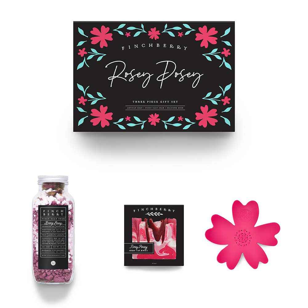 Rosey Posey Gift Bath Set - Flair Flower Bar & Studio