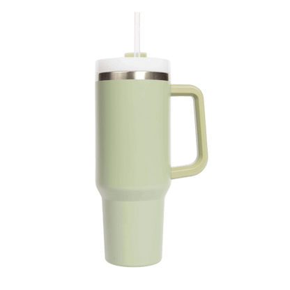 Sage Green 40 oz Travel Tumbler - Home Decor & Gifts - Flair Flower Bar & Studio