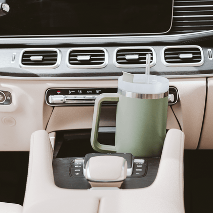 Sage Green 40 oz Travel Tumbler - Home Decor & Gifts - Flair Flower Bar & Studio