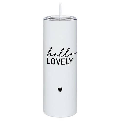 Skinny Tumbler - Hello Lovely - Flair Flower Bar & Studio
