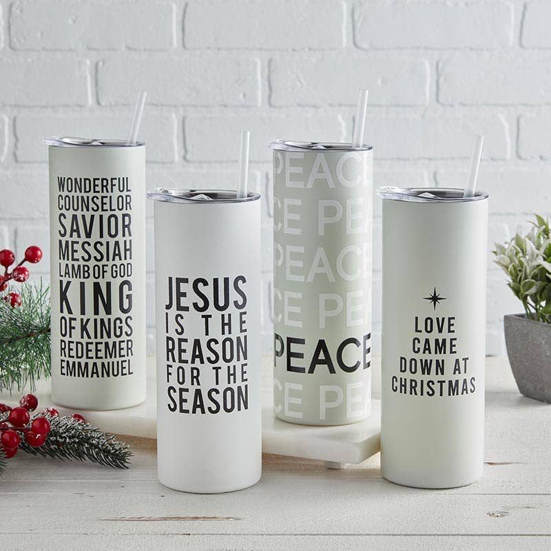 Skinny Tumbler - Love Came Down at Christmas - Flair Flower Bar & Studio