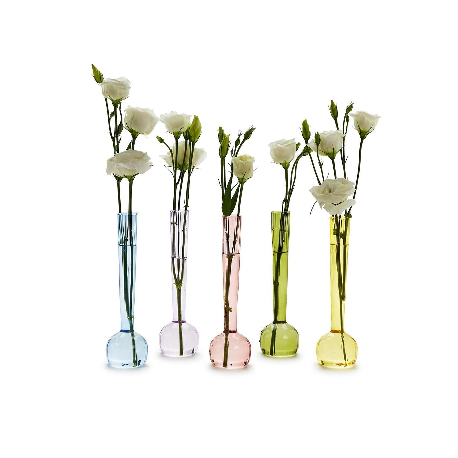 Swirl Hand-Blown Glass Bud Vase - Flair Flower Bar & Studio