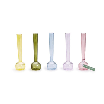 Swirl Hand-Blown Glass Bud Vase - Flair Flower Bar & Studio