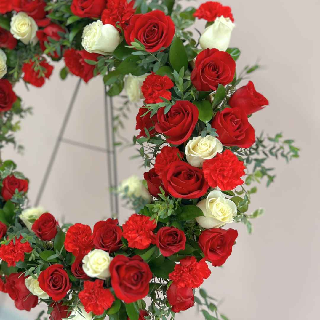 Sympathy Tribute Funeral Wreath - Flair Flower Bar & Studio