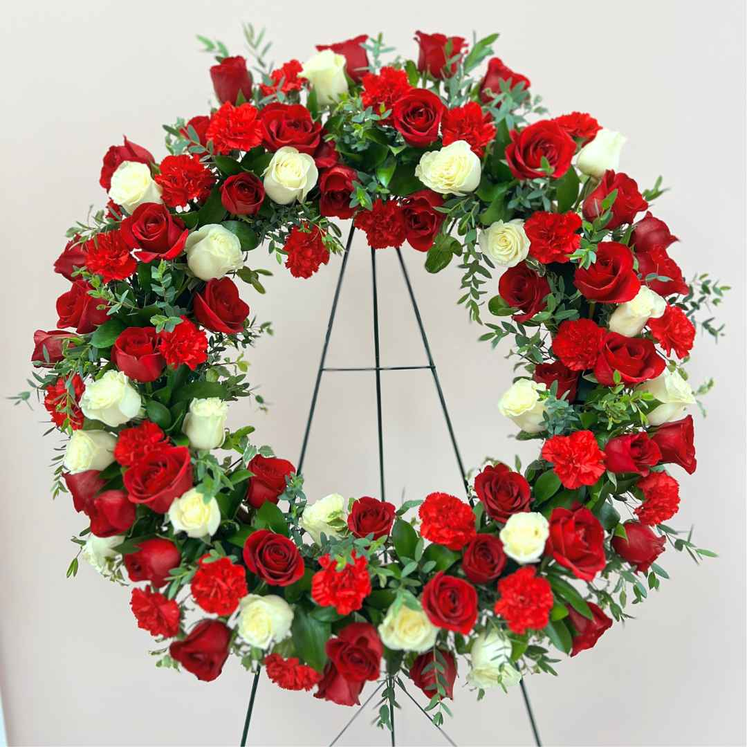 Sympathy Tribute Funeral Wreath - Flair Flower Bar & Studio
