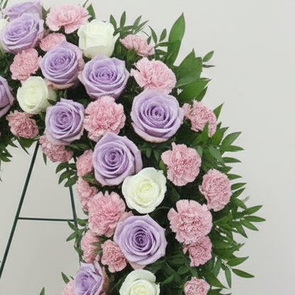 Sympathy Tribute Funeral Wreath - Elegant Funeral Wreath for Remembering Loved Ones