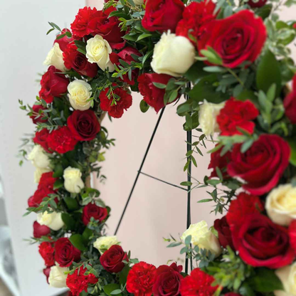 Sympathy Tribute Funeral Wreath - Elegant Funeral Wreath for Remembering Loved Ones