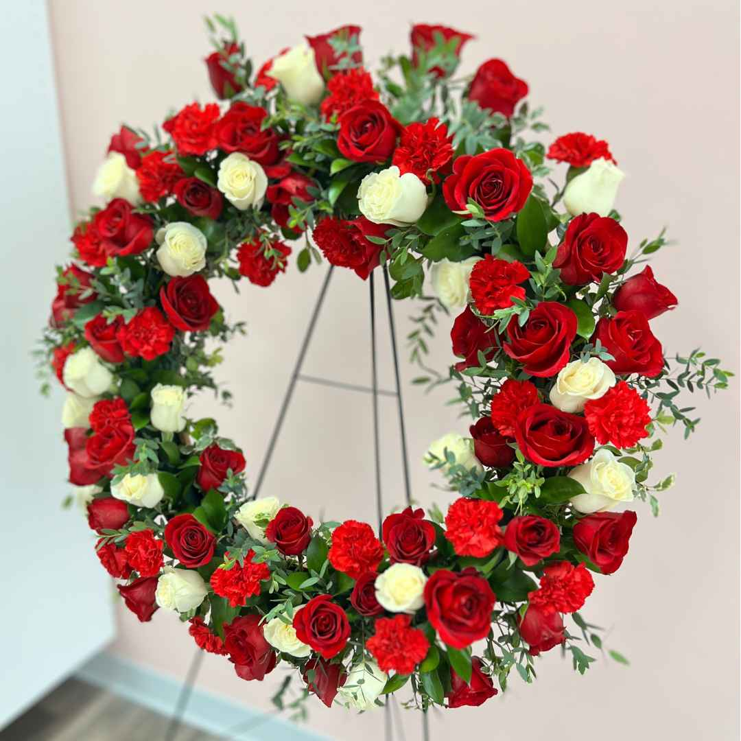 Sympathy Tribute Funeral Wreath - Flair Flower Bar & Studio