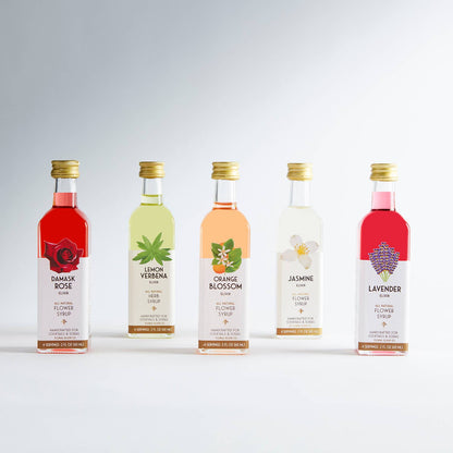 Tea Lovers Cocktail Kit. 5-Pack Flower Syrups. - Flair Flower Bar & Studio