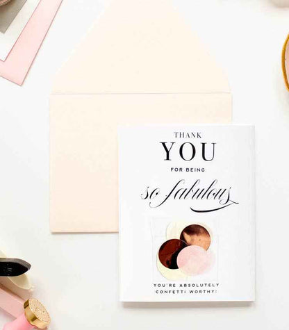 Thank You for Being So Fabulous - Confetti Greeting Card - Flair Flower Bar & Studio - Cincinnati - Northern Kentucky - Florence
