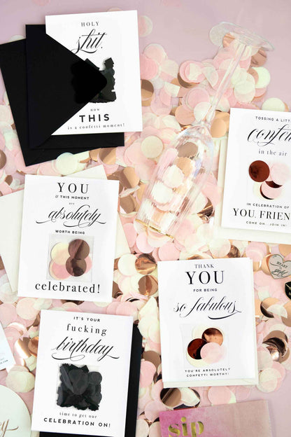Thank You for Being So Fabulous - Confetti Greeting Card - Flair Flower Bar & Studio - Cincinnati - Northern Kentucky - Florence