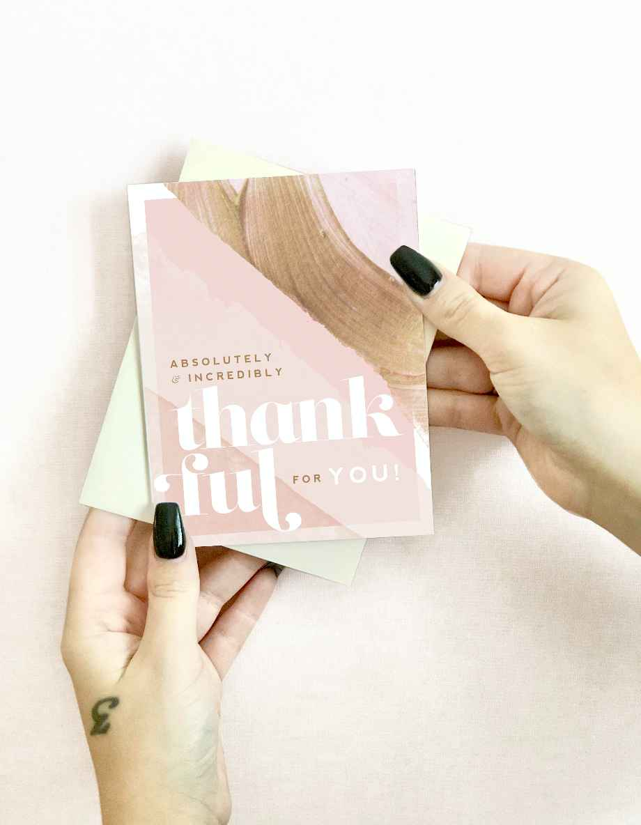 Thankful for YOU - Friendship & Thank You Greeting Card - Flair Flower Bar & Studio