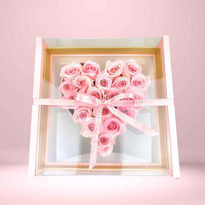 The Blooming Heart Box Rose Arrangement