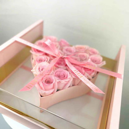 The Blooming Heart Box Rose Arrangement