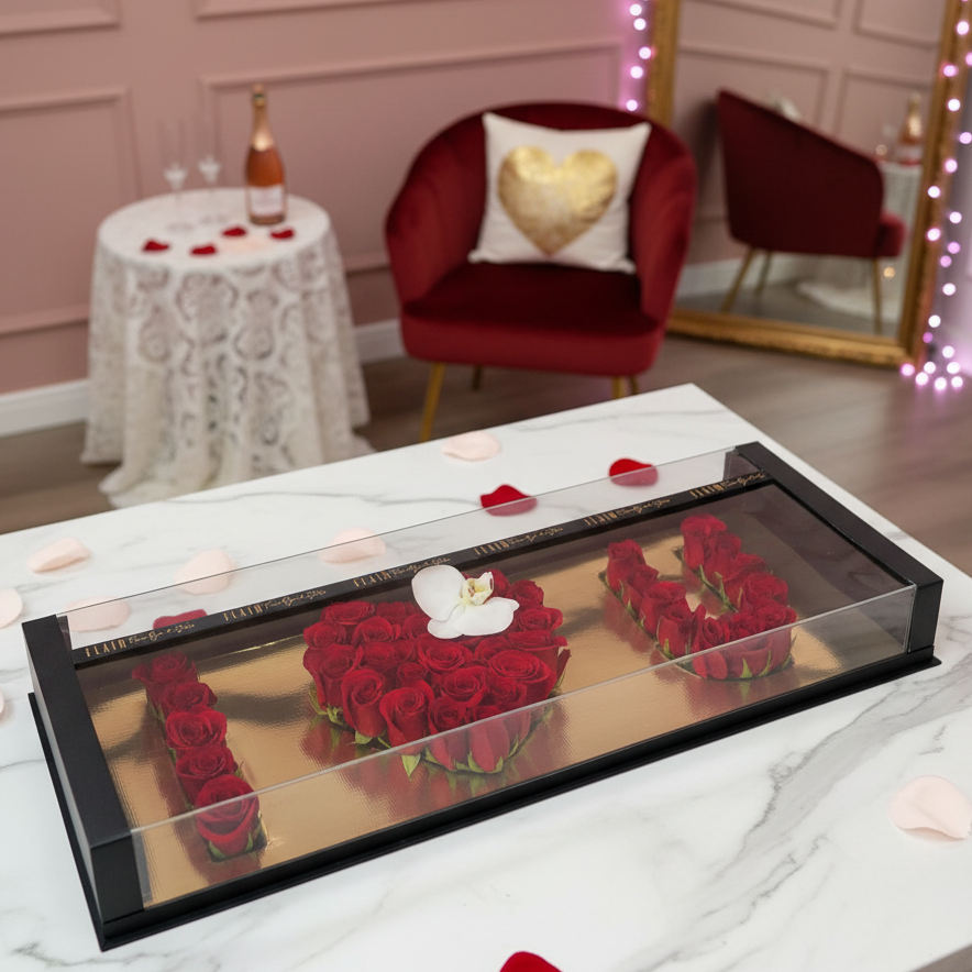 Love you rose valentine box Cincinnati 