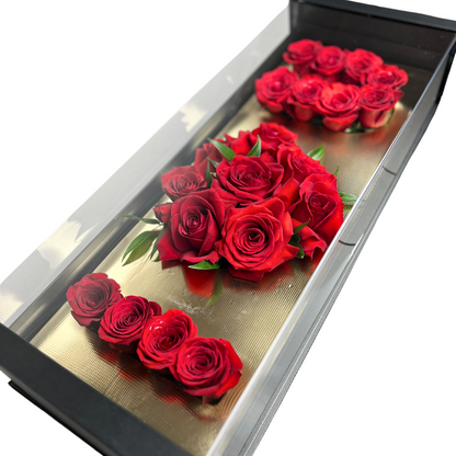 The I love you - "I ♥ U" Rose Box - Flair Flower Bar & Studio