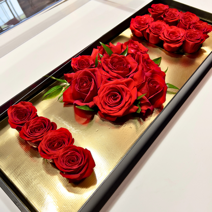 The I love you - "I ♥ U" Rose Box - Flair Flower Bar & Studio