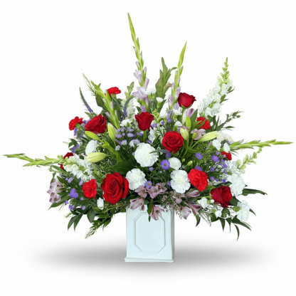 Tribute of Love Sympathy Arrangement | Funeral Flowers - Flair Flower Bar & Studio - Cincinnati - Northern Kentucky - Florence