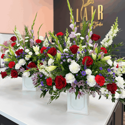 Tribute of Love Sympathy Arrangement | Funeral Flowers - Flair Flower Bar & Studio - Cincinnati - Northern Kentucky - Florence