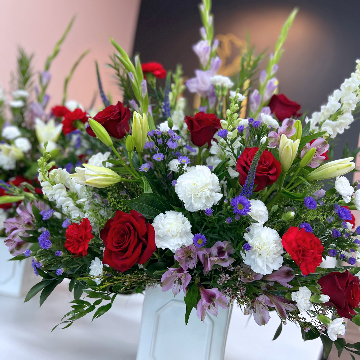 Close up Funeral Flower for Sympathy 